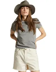 [Brixton] Carefree Organic Slim Crew in Grey