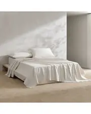 Calvin Klein 200 Thread Count Washed Percale Cotton Sheet Set