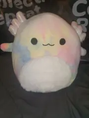 Squishmallows 11-Inch Tinley the Rainbow Tie-Dye Axolotl