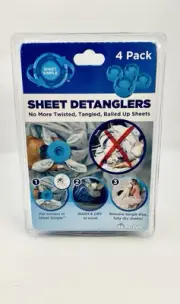 HOMEWELL SHEET DETANGLERS FOR WASHER AND DRYER 4-PACK - NEW
