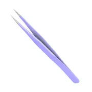 Straight Tip Tweezer Professional Tweezers for Eyebrow Lab Purple