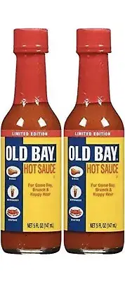 2 Old Bay Hot Sauce ~Made W/ Old Bay Seasoning Aged Cayenne Peppers~ Made in USA