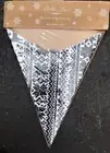 Bella Lux Decorative Hanging Star- Paper- Silver & Black - Made In India NEW