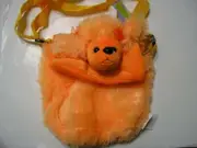 Kid's Plush Poodle Purse ~ Color may vary (Orange, Pink or Blue)