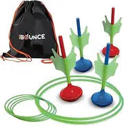 New Bounce Lawn Darts Set - Glow in The Dark Soft Tip Lawn Darts - Outdoor Lawn Games for Family