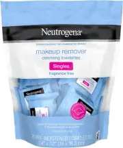 Neutrogena Fragrance-Free Makeup Remover Cleansing Towelette Singles, Individ...