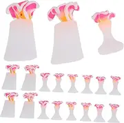 FOMIYES Nail Art Toe Separators Toe Spacer for Women 3 Sets Silicone Toe Separators for Pedicure Size 33 Soft Clay Easy to Clean and Comfortable