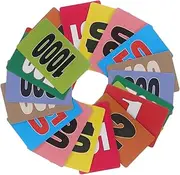 MOLUCKFU 40 Pcs Quest Chips Poker Chips Game Tokens Math Counters Scorekeeping Plaque for Boys and Girls Learning Gaming