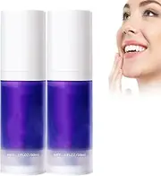 Purple Toothpaste Whitening, Dental Color Corrector Serum in a Foam Formula, Color Corrector Toothpaste, Purple Toothpaste for Teeth Whitening (2 Pcs)