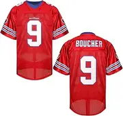 [MESOSPERO] Bobby Boucher Football Jersey 9 The Waterboy Adam Sandler Mud Dogs Bourbon Bowl Movie Jersey White Black Blue Orange S-3XL