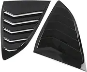 Car Rear Window Louver Shutter Cover Side Vent Blinds Trim Sticker Compatible For Honda CR-V CRV 2017 2018 2019 2020 2021 2022 Carbon Fiber(Gloss Black)