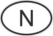 akachafactory Sticker Sticker Sticker Sticker Flag Oval Code Country Norwegian Norwegian Motorcycle Car N