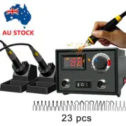 220-240V Electric Wood Burning Pen Tool Pyrography Machine Set Kit Burner Tunmer