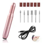 USB Electric Nail File Nail Sander Professional Nails Manicure Machine Manicure Pedicure Kit for Salon and Home Nail Art Tools