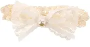 [ANDRESLAD] Bow Headband Lace Hairband for Newborns Elastic Comfortable Accessories Elegant Design for Any Occasion Material for Girls