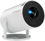 Mini Projector 4K Mini Projector with Android 11 WiFi 6 & Bluetooth 5.2 Full HD Projector 160 Ansi Lumen 180 Degree Angle Car Keystone 200 Inch Home Cinema Projector Compatible with Mobile Phone/PC