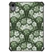 iPad mini (6th gen) iPad Impact Case Green Victorian Damask Floral