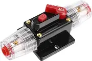 TUCKBOLD 1 Set DC 12V- 48V 40Amp Circuit Breaker with Manual Reset Black Red Automotive Parts