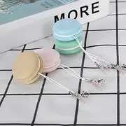 Macaron Phone Screen Cleaning Balls with Case Mobile Phone Screen Wipes Glass Cleaning Wipes Touch Screen Cleaner for Key Pendant for Smart Phone Computer Tablet (4Pcs)
