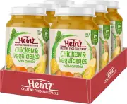 Heinz 8+ Months Chicken and Vegetables with Quinoa Puree Jar Heinz for Baby B...