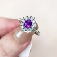 在飛比找蝦皮商城精選優惠-《Always9168輕奢珠寶》斯里蘭卡 天然紫色藍寶石戒指