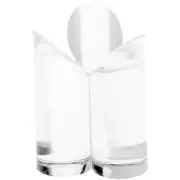 Plymor Clear Acrylic 3-Prong Sphere Stand to Hold Sphere, 2" H x 1.5" W x 1.5" D