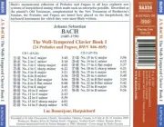 BACH: THE WELL-TEMPERED CLAVIER BOOK 1 NEW CD