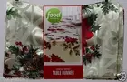 Christmas Food Network Juniper Berry Table Runner 14x72 in NIP