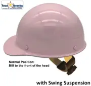 MSA Skullgard Cap Style with Swing Suspension - Custom Light Pink