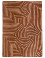 [Miss Amara] Leta Abstract Rollie Pollie Playmat in Brown