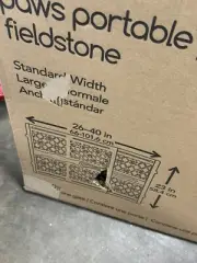 My Pet Paws Portable Pet Gate Fieldstone