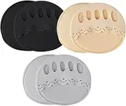 [Ipetboom] 3 Pairs Missing Toe Pad Toe Shield Covers Women Socks Ball of Foot Cushions Support Socks Invisible Half Socks Thin Socks Non Slip Socks for Women Summer Toe Socks Cotton Bottom