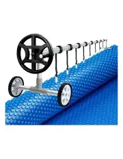 Aquabuddy Pool Cover 600 Micron 7x4m w/ Roller 4m Pool