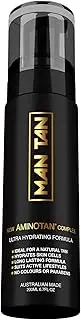 MAN TAN Sunless Tanner Mousse | AMINOTAN Best Clear Self Tan Mousse For Men. Works With Hair + Sweat Proof | 200ml