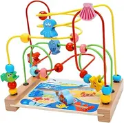 CORHAD Educational Boys and Girls Bead Maze Game Cognitive Toy Animals Colors for Toddlers