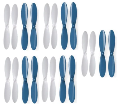 Hubsan X4 H107C+ PLUS Blue White Propeller Blades Props 5x Propellers