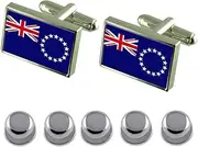 [Select Gifts] Shirt Dress Studs Cook Islands Flag Cufflinks