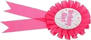 Totority Birthday Event Accessory Tinplate Birthday Badge Ribbon Party Badge Rosette Button Pin for Party Decorations