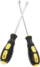 Vaguelly 2Pcs Nail Puller Tool Upholstery Staple Remover with Dual Prongs for Easy Nail Removal Comfortable Handle Durable for Office Accessories