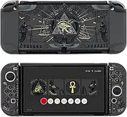 GeekShare Protective Case Slim Cover Case Compatible with Switch OLED and Game Console - Shock-Absorption and Anti-Scratch - Land of Mystery