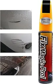 Generic Silver Paint Pen - 12ml Scratch Repair for Cars, Black/Silver Coating