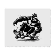 2 x 'Gorilla on a Skateboard' Lens Cleaning Cloths (LC00026044)
