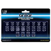 20x LITHIUM BUTTON CELL BATTERIES AG1/LR60, AG4/LR66, AG10/LR54, AG12/LR43, AG13/LR44