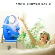 Music Radio Shower Radio Built-in Speaker Bathroom Radio AM/FM Radio Outdoors