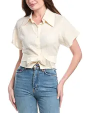 HEVRON Mila Linen Top