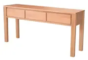 MD Moni Solid Timber 3 Drawer Console Table
