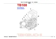 New Takeuchi TB108 Mini Digger Excavator Parts Manual
