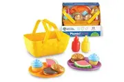Learning Resources New Sprouts Picnic Set - 15 Pieces, Ages 18+ months, Pretend Play Food for Toddlers, Kitchen Play Toys for Kids