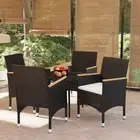 5 Piece Garden Dining Set with Cushions Outdoor Furniture Patio Table Chai 99342