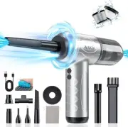 4-In-1 Compressed Air Duster 120000RPM Mini Vacuum Keyboard Cleaner Air Blower